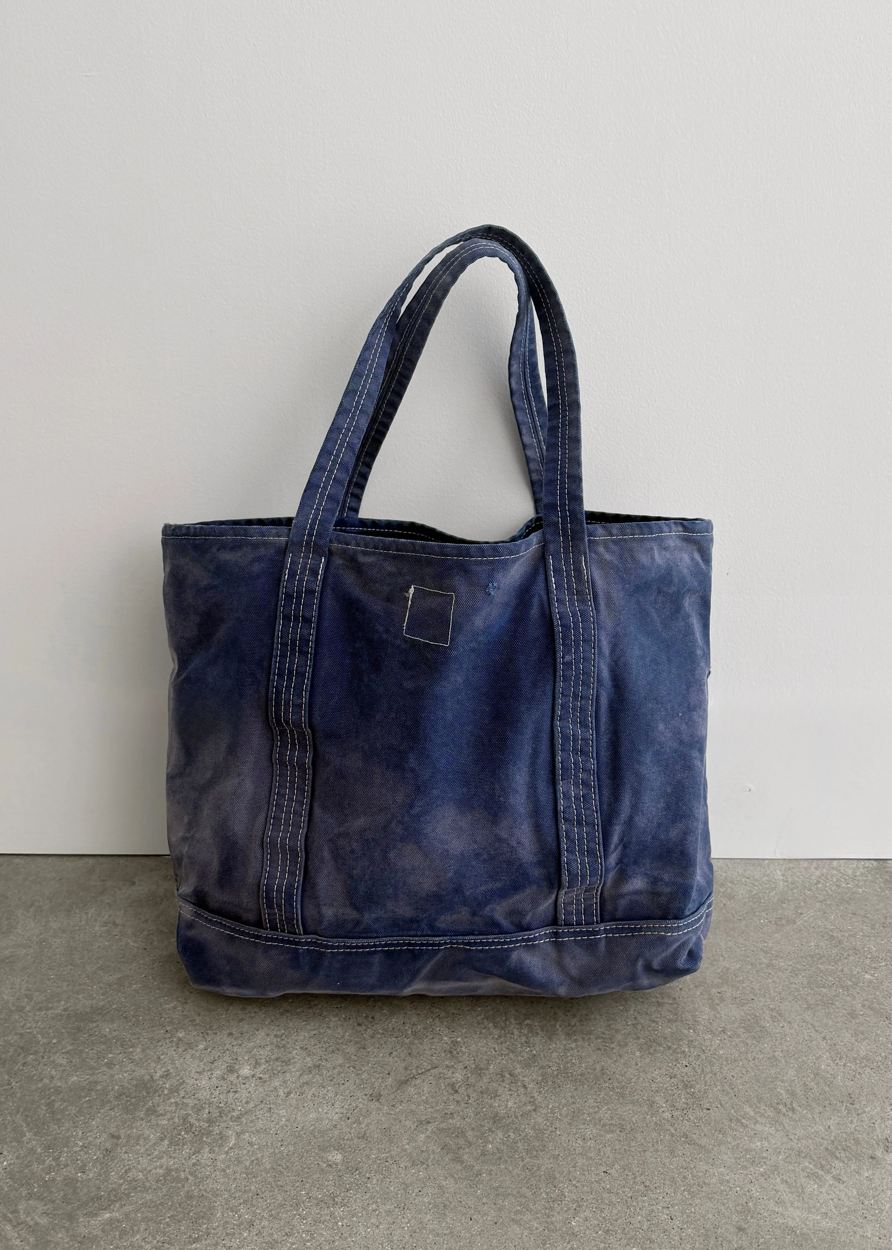 DISTRESSED TOTE BAG - FADED NAVY sold by Akimbo product image thumbnail 2