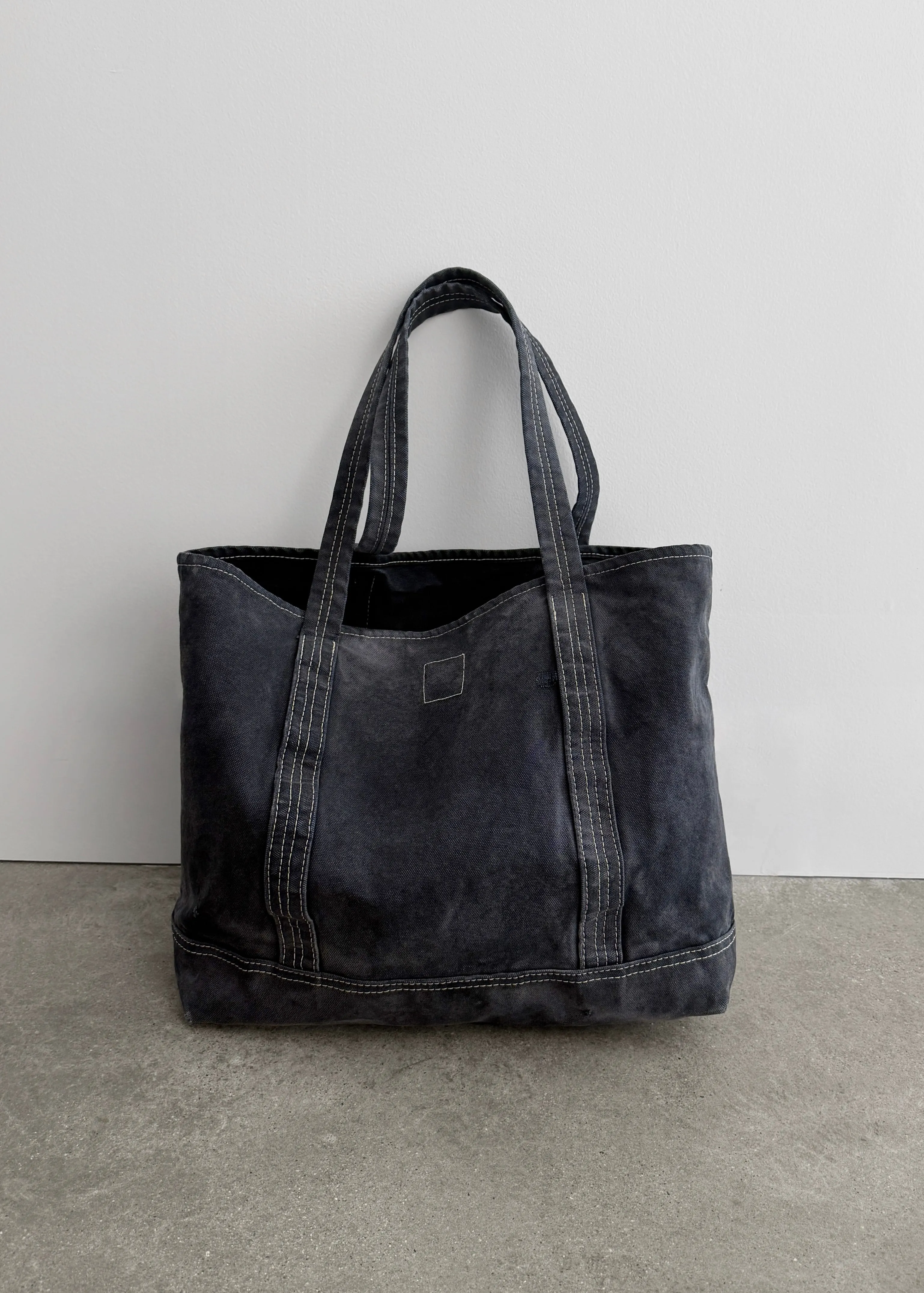 DISTRESSED TOTE BAG - FADED BLACK sold by Akimbo product image thumbnail 2