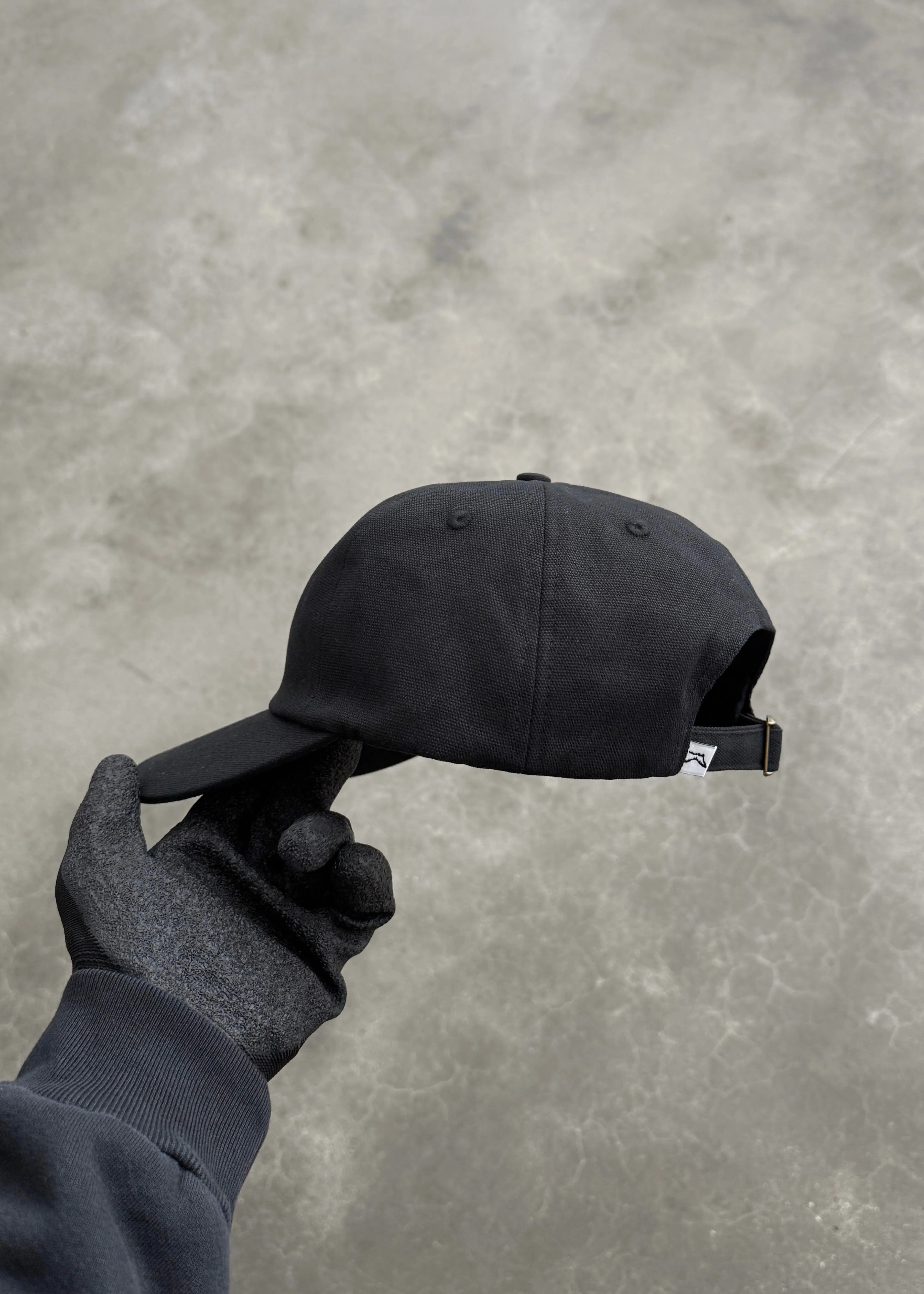 WORK CAP - BLACK CANVAS sold by Akimbo product image thumbnail 3