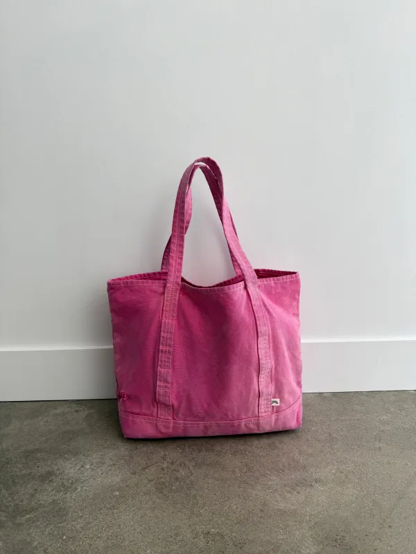 DISTRESSED TOTE BAG - FADED PINK made by Akimbo