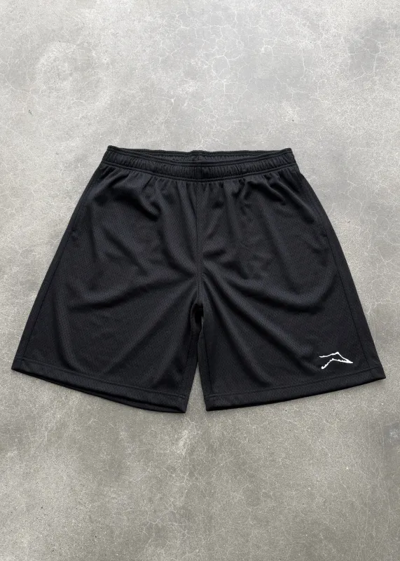 RANGE MESH SHORTS - BLACK made by Akimbo