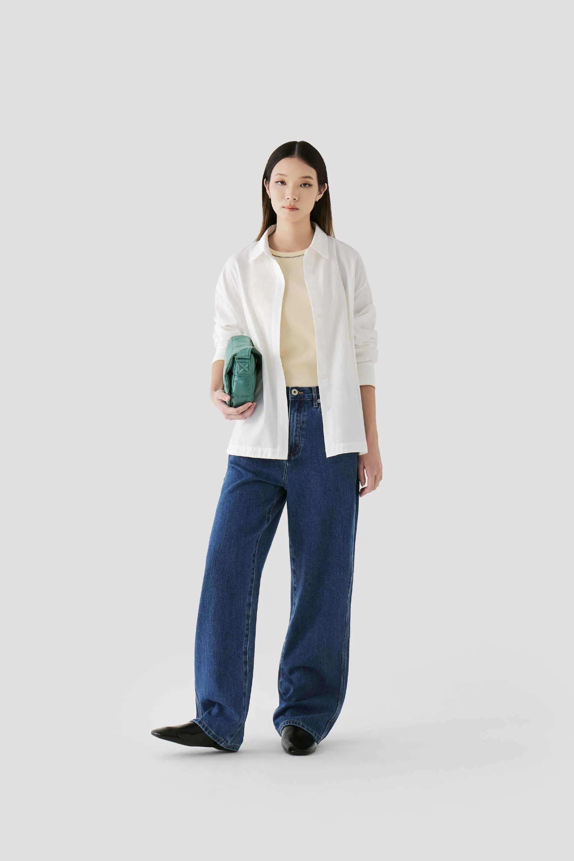 Womens Straight-Leg Denim Trouser sold by Beyond The Vines product image thumbnail 4