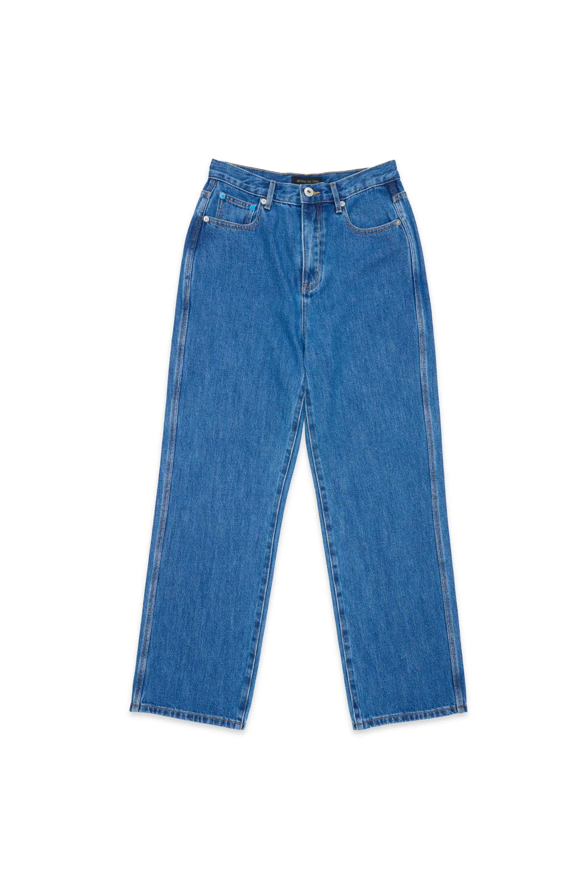 Womens Straight-Leg Denim Trouser sold by Beyond The Vines