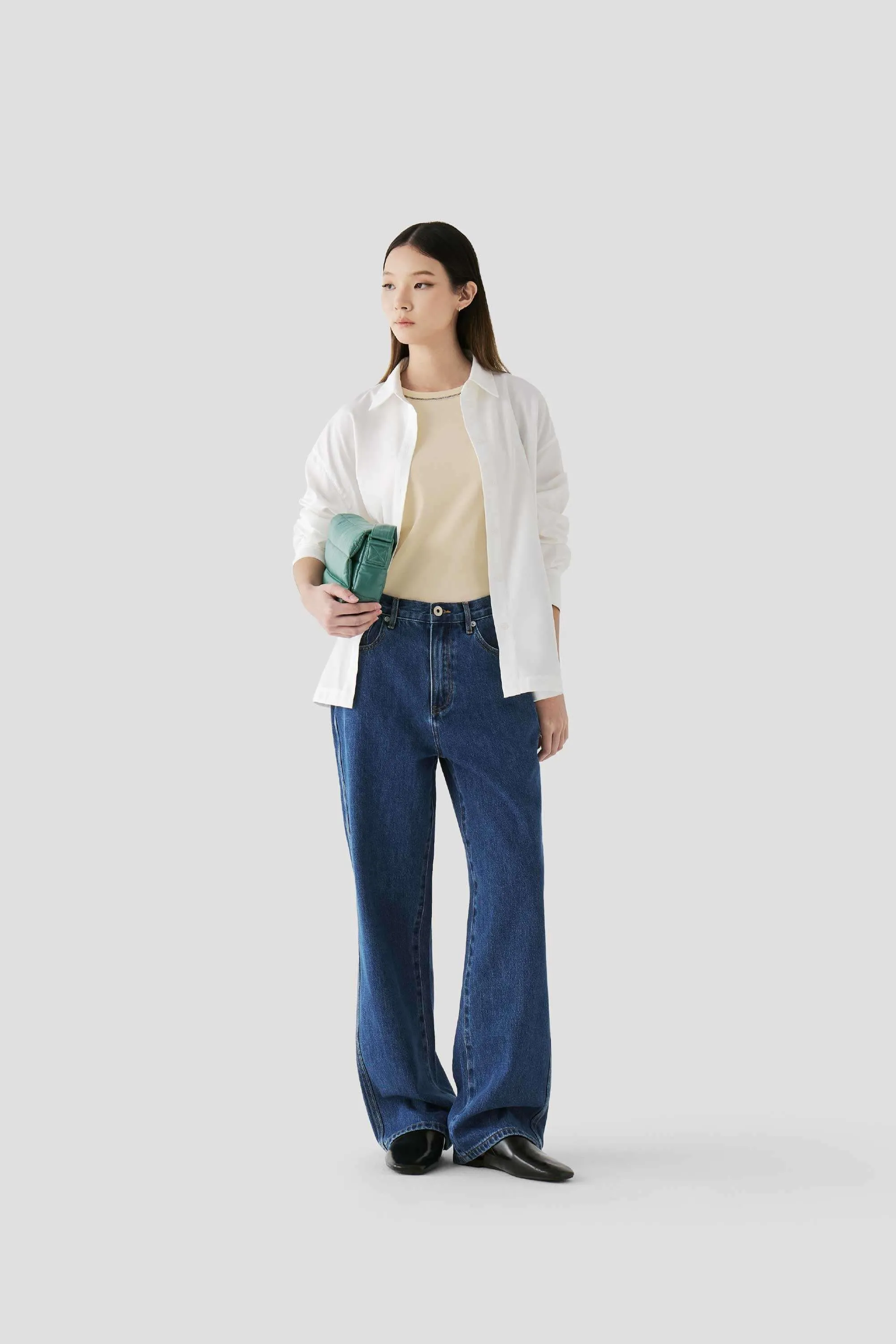 Womens Straight-Leg Denim Trouser sold by Beyond The Vines product image thumbnail 3