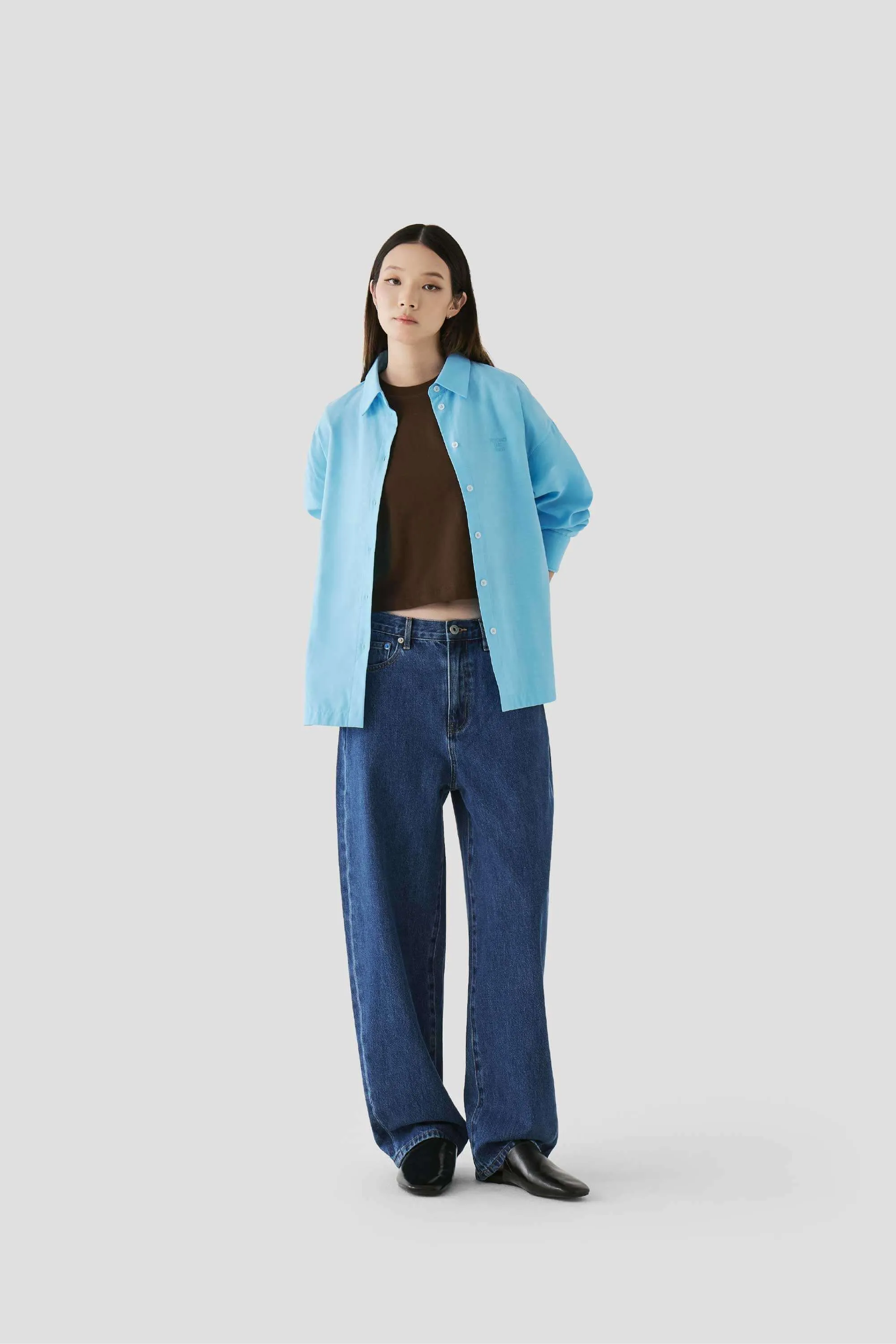 Womens Tapered Barrel Denim Trouser sold by Beyond The Vines product image thumbnail 4