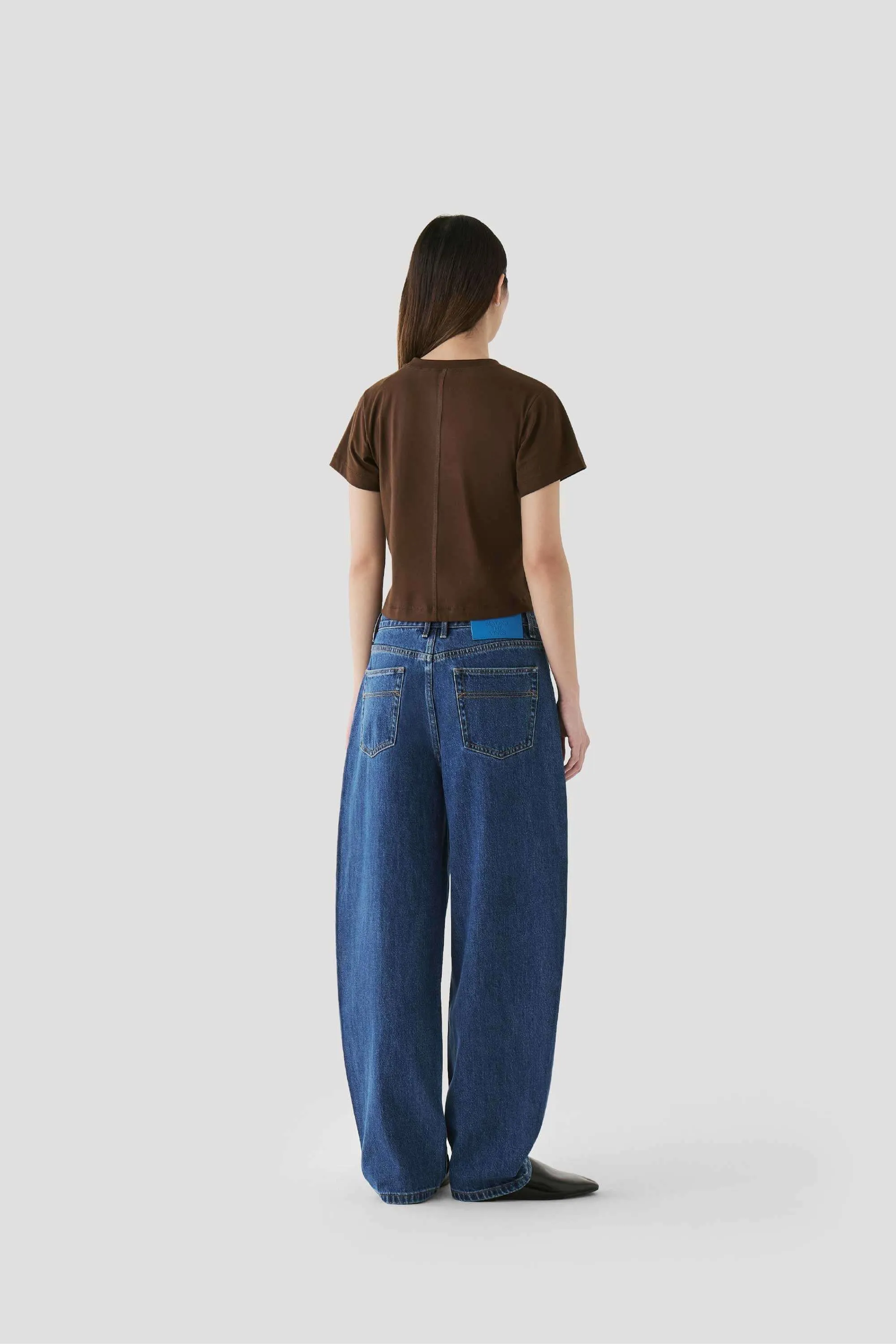 Womens Tapered Barrel Denim Trouser sold by Beyond The Vines product image thumbnail 5