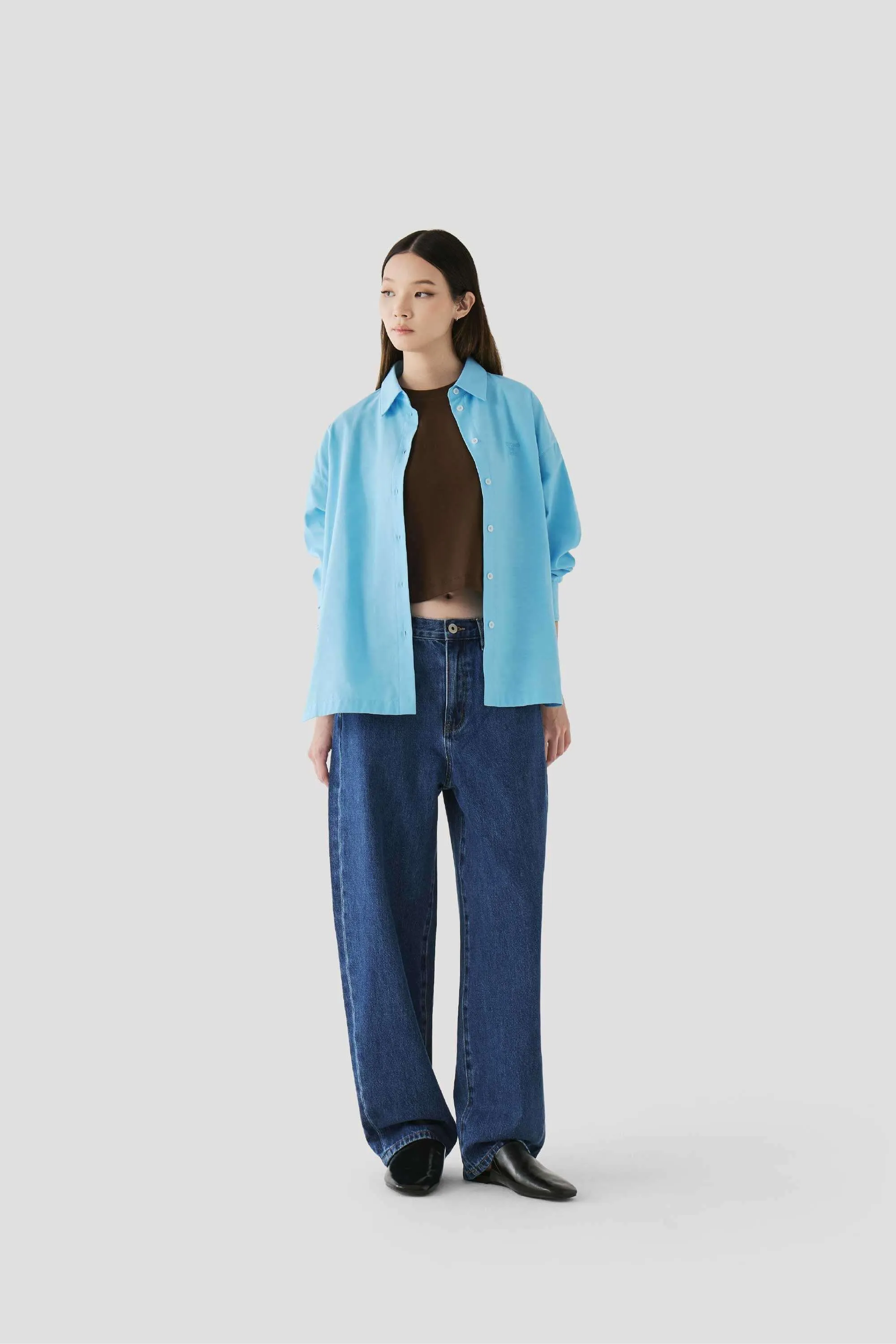 Womens Tapered Barrel Denim Trouser sold by Beyond The Vines product image thumbnail 3