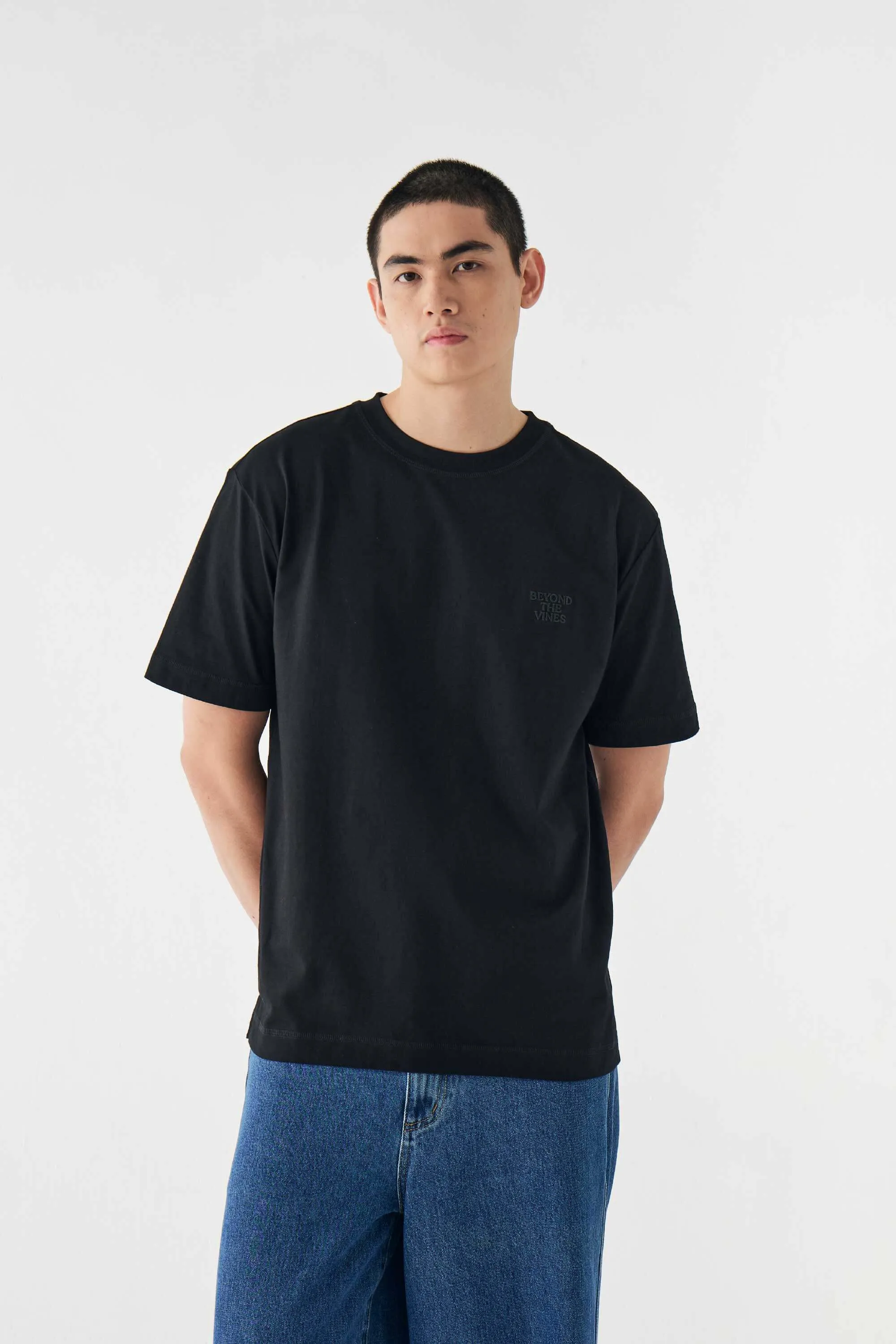 Mens Relaxed Organic Cotton T Shirt sold by Beyond The Vines product image thumbnail 5