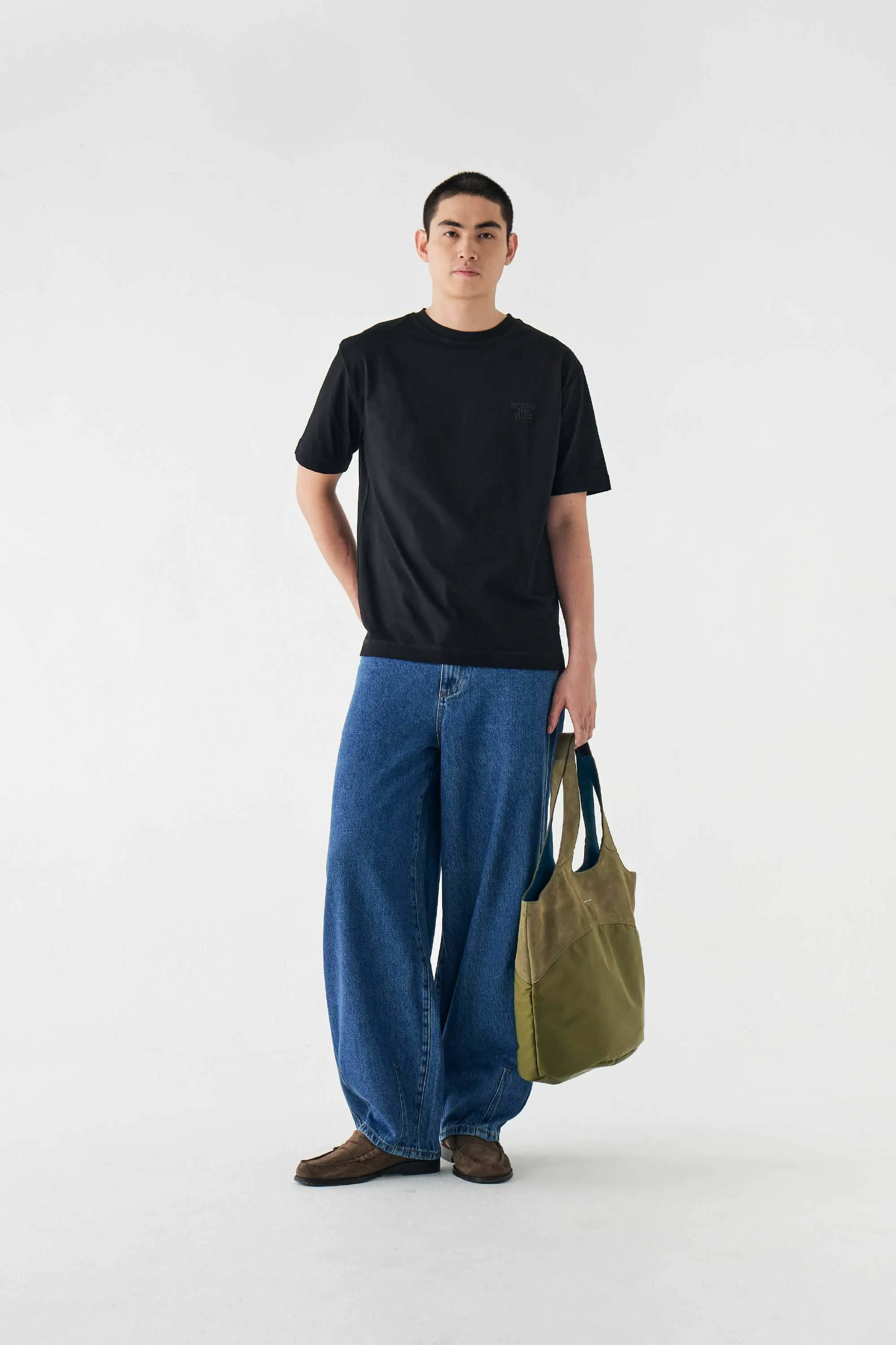Mens Relaxed Organic Cotton T Shirt sold by Beyond The Vines product image thumbnail 2