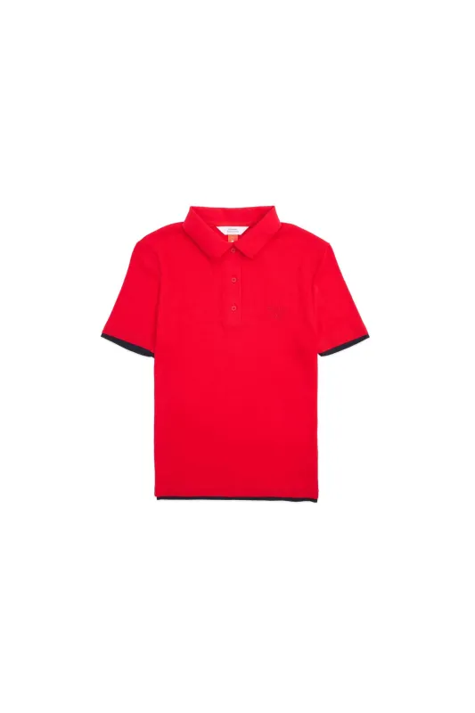 Contrast Detail Polo Tee sold by Beyond The Vines
