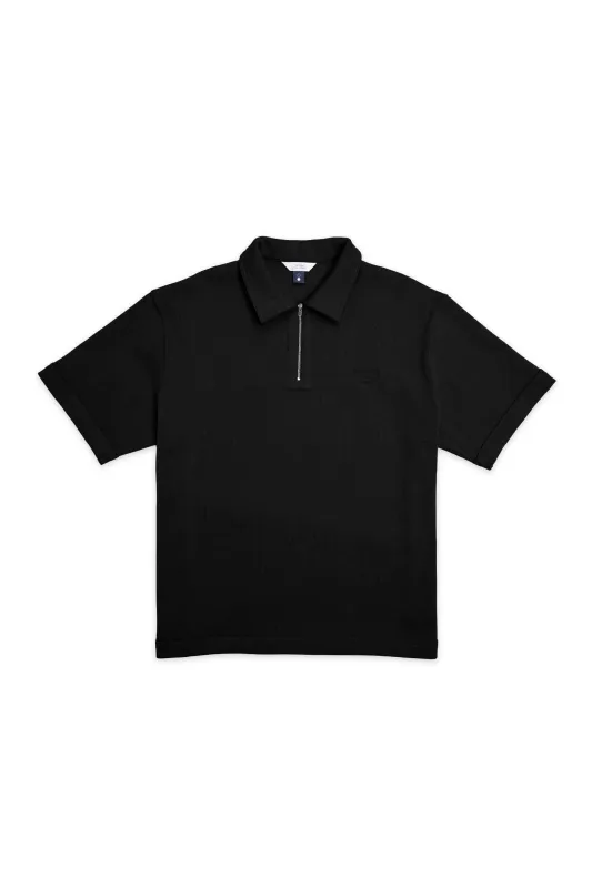 Boxy Zipper Polo Tee sold by Beyond The Vines