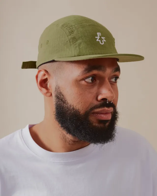 5 Panel Cap Green sold by Fuzz Clothing