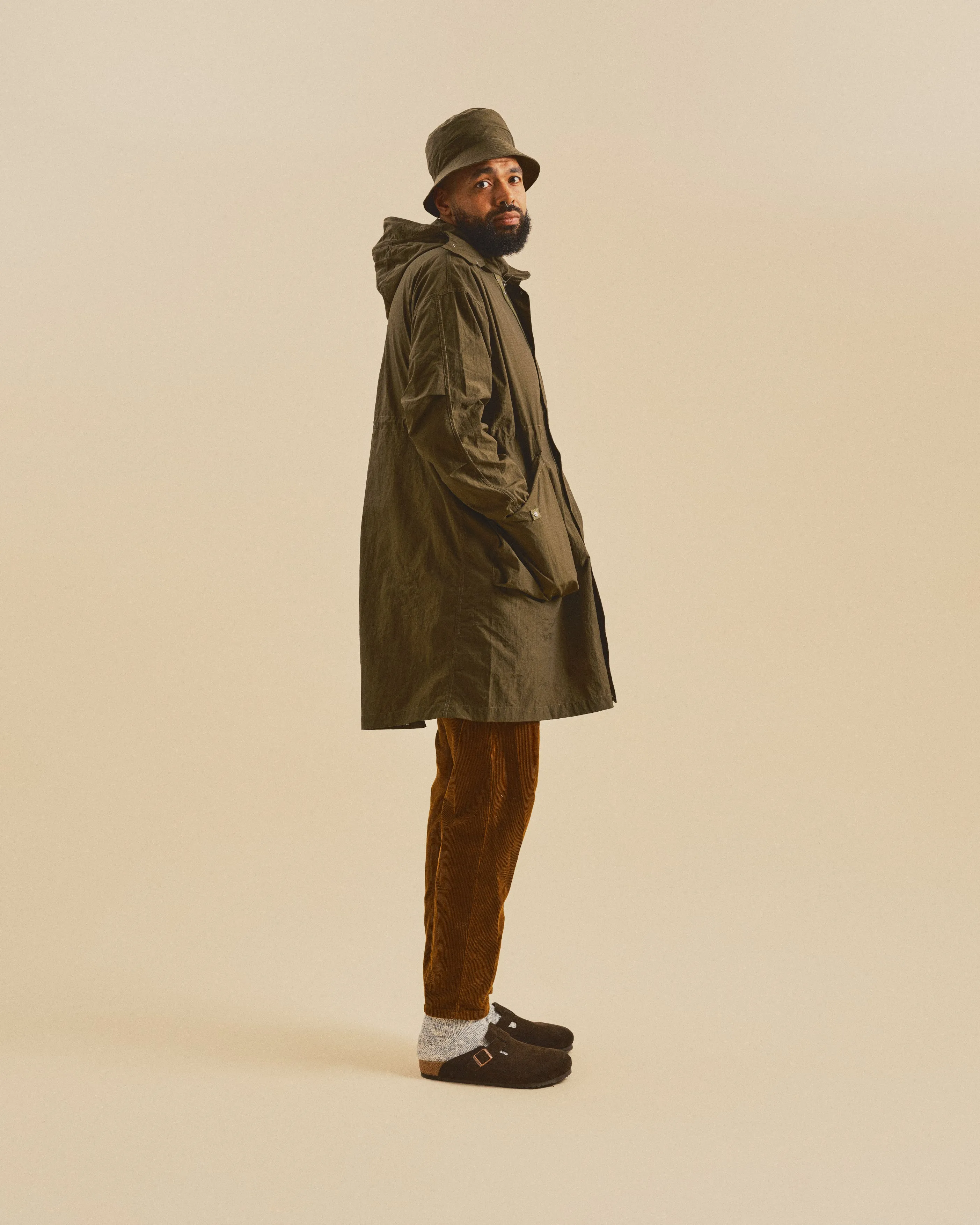 Bailey Parka Olive sold by Fuzz Clothing