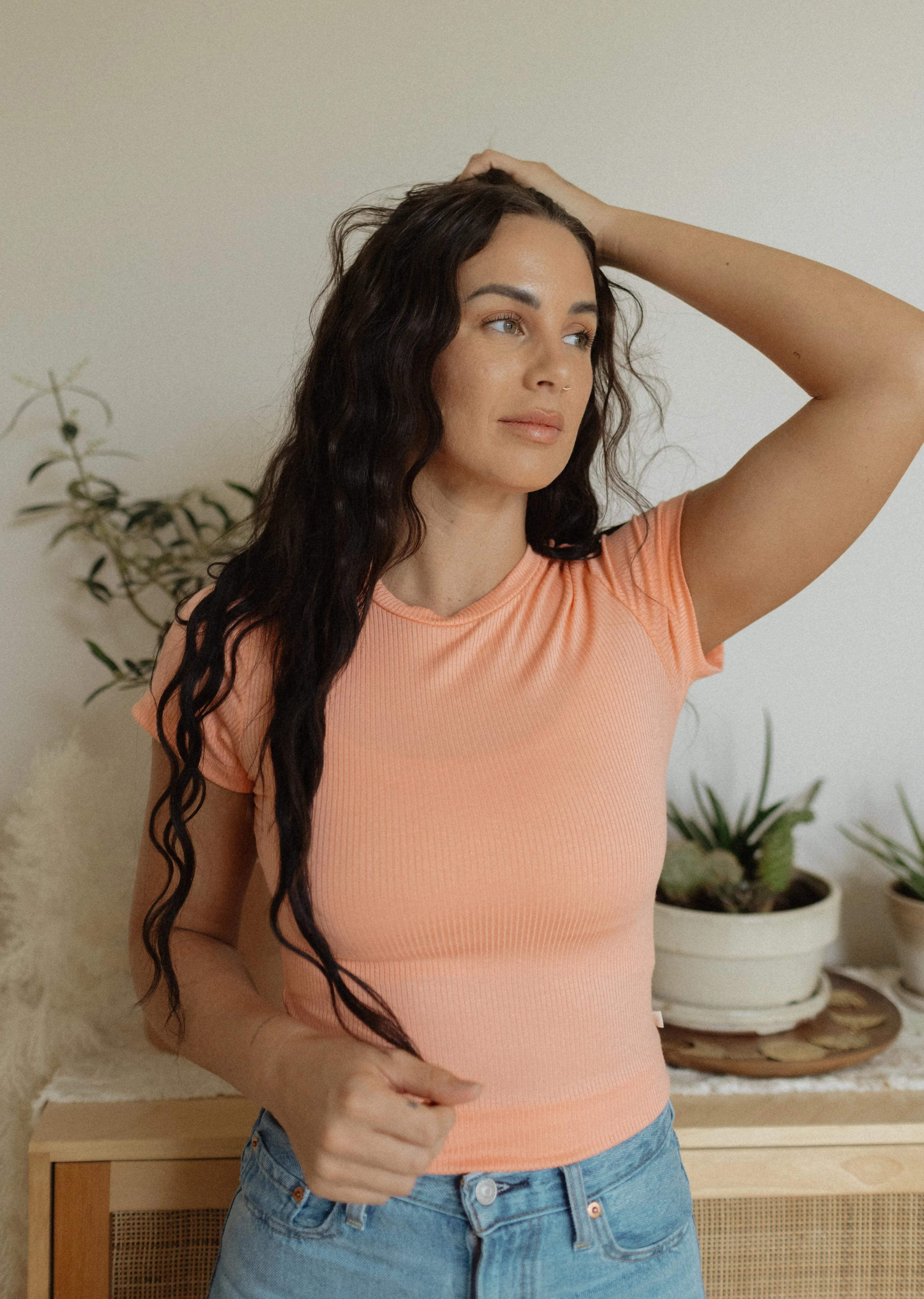 Ladies Ribbed Fitted Tee sold by Jax & Lennon product image thumbnail 2