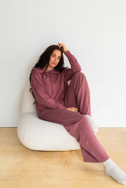 Ladies Terry Wide Leg Sweatpants made by Jax & Lennon