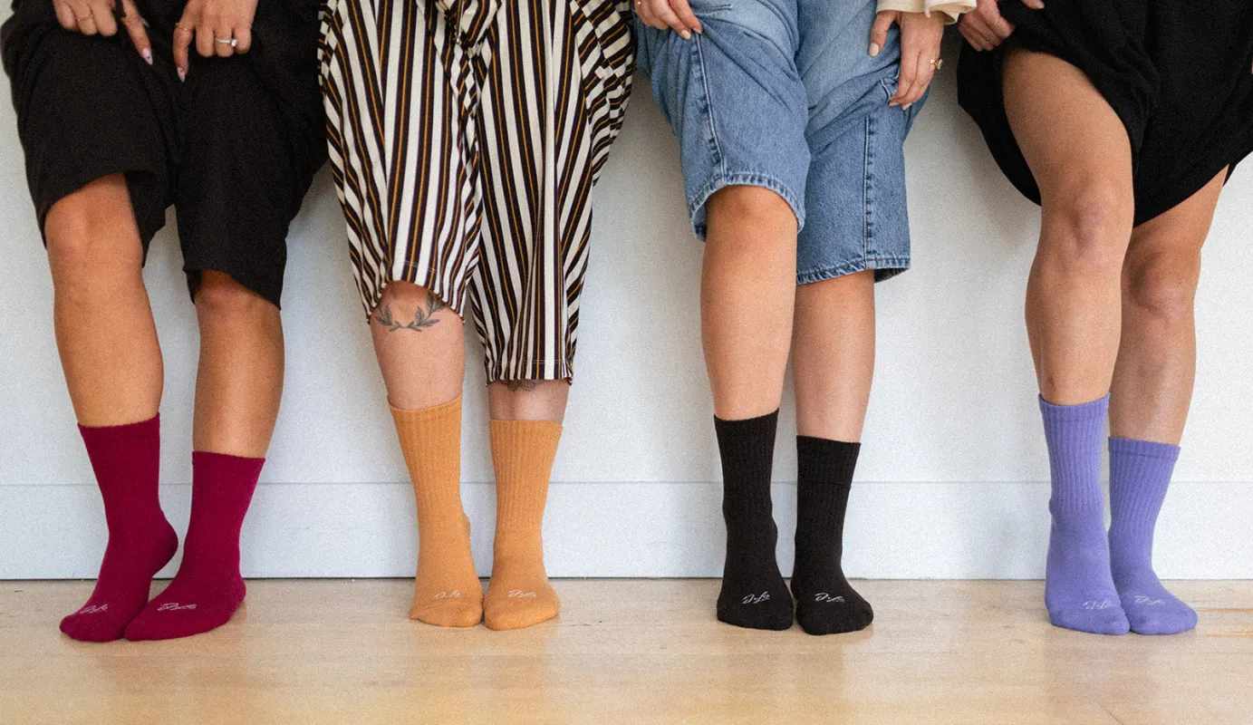 Adult Crew Socks - 4 Pack made by Jax & Lennon