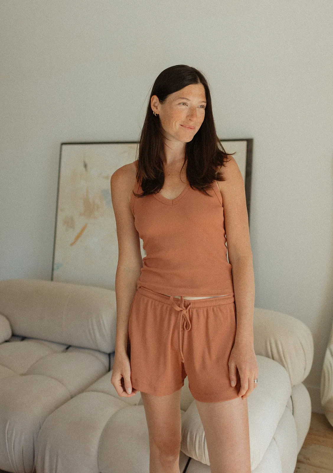 Ladies Ribbed V-Neck Tank sold by Jax & Lennon product image thumbnail 4