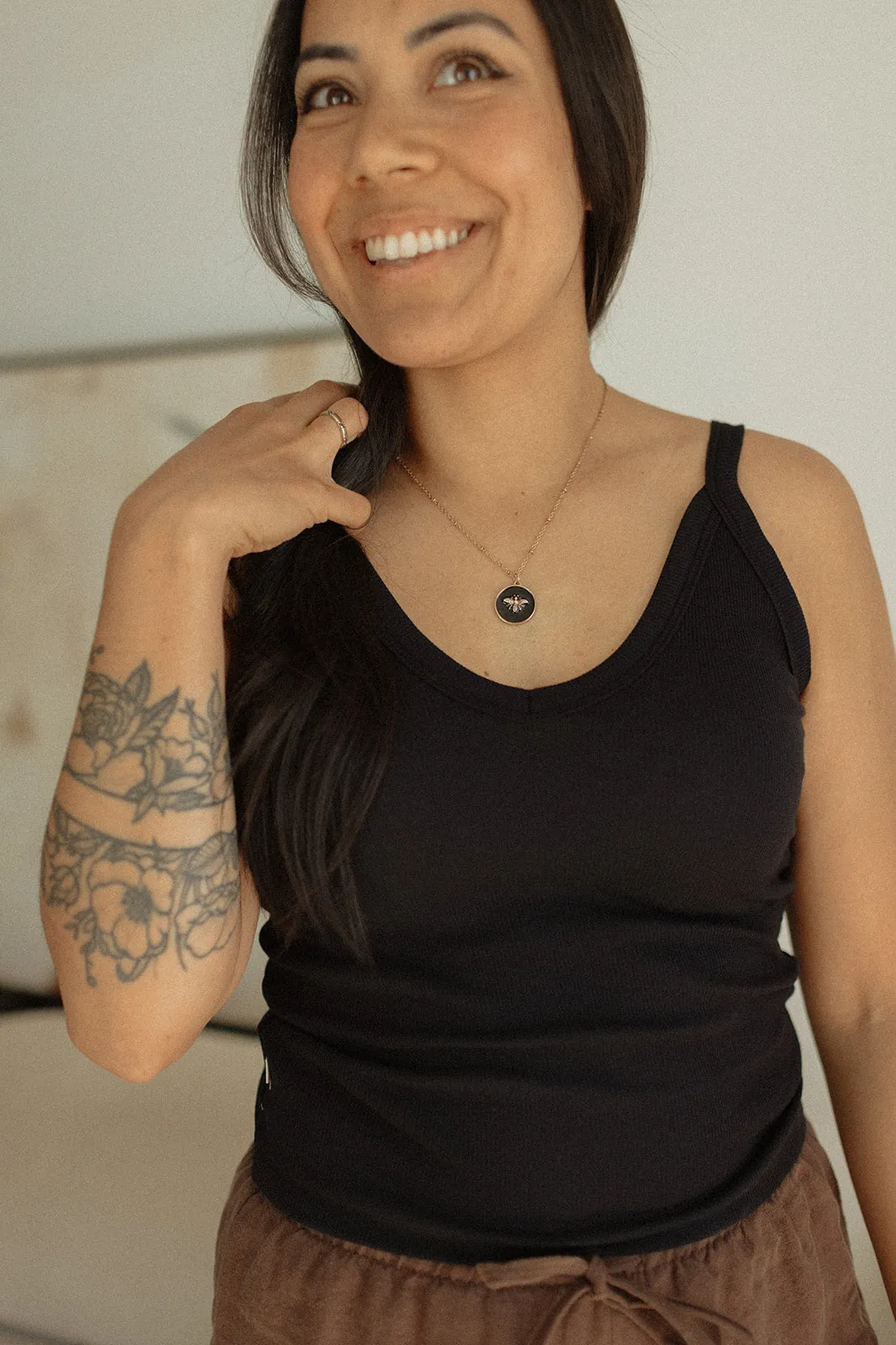 Ladies Ribbed V-Neck Tank sold by Jax & Lennon
