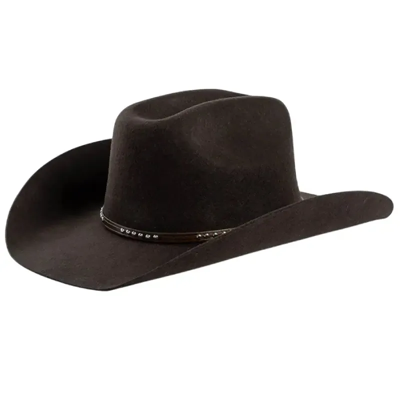 Brown Felt Western Hat made by Western Cowboy