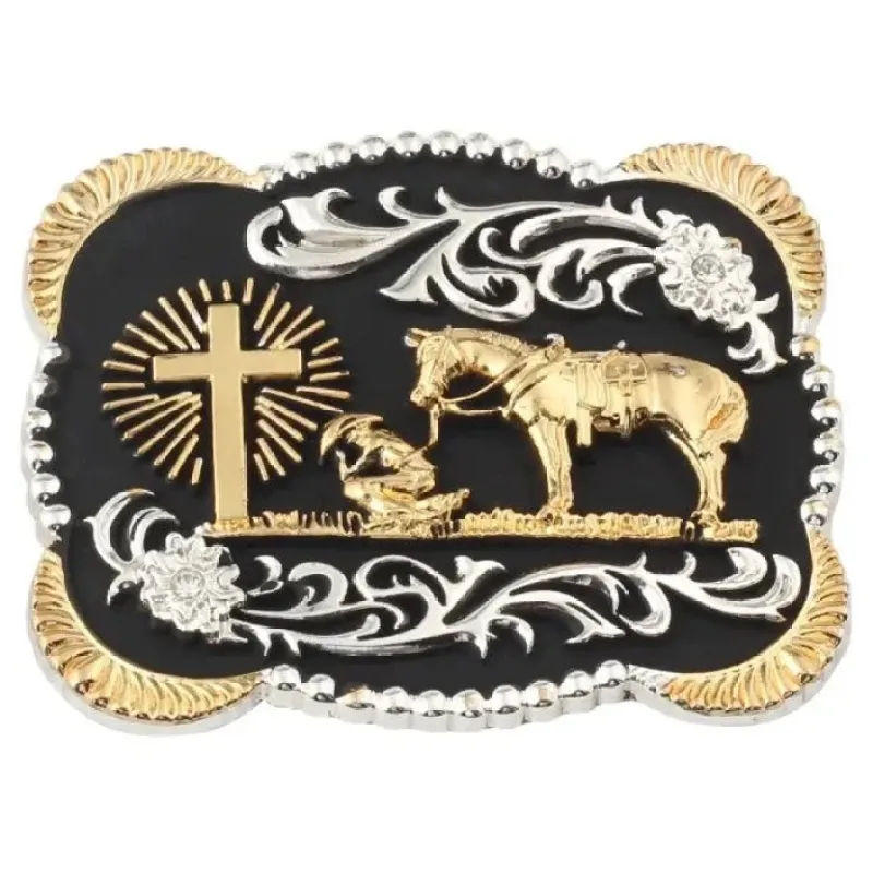 Large Western Belt Buckle made by Western Cowboy