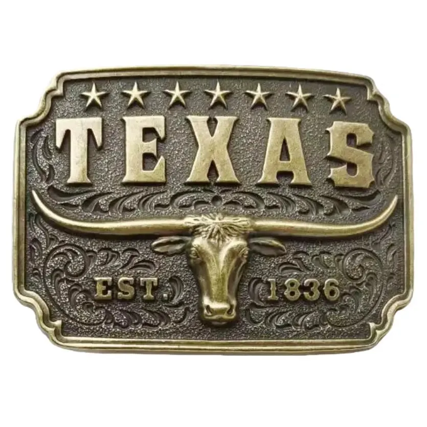 Longhorn Western Belt Buckle sold by Western Cowboy