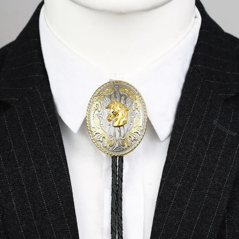 Gold Bolo Tie made by Western Cowboy