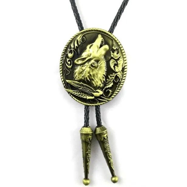 Howling Wolf Bolo Tie sold by Western Cowboy product image thumbnail 3