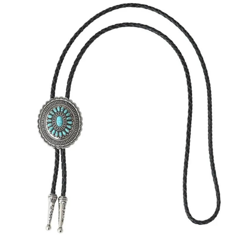 Turquoise Cowboy Tie sold by Western Cowboy product image thumbnail 3