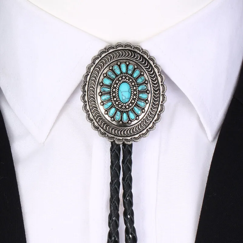 Turquoise Cowboy Tie sold by Western Cowboy product image thumbnail 2
