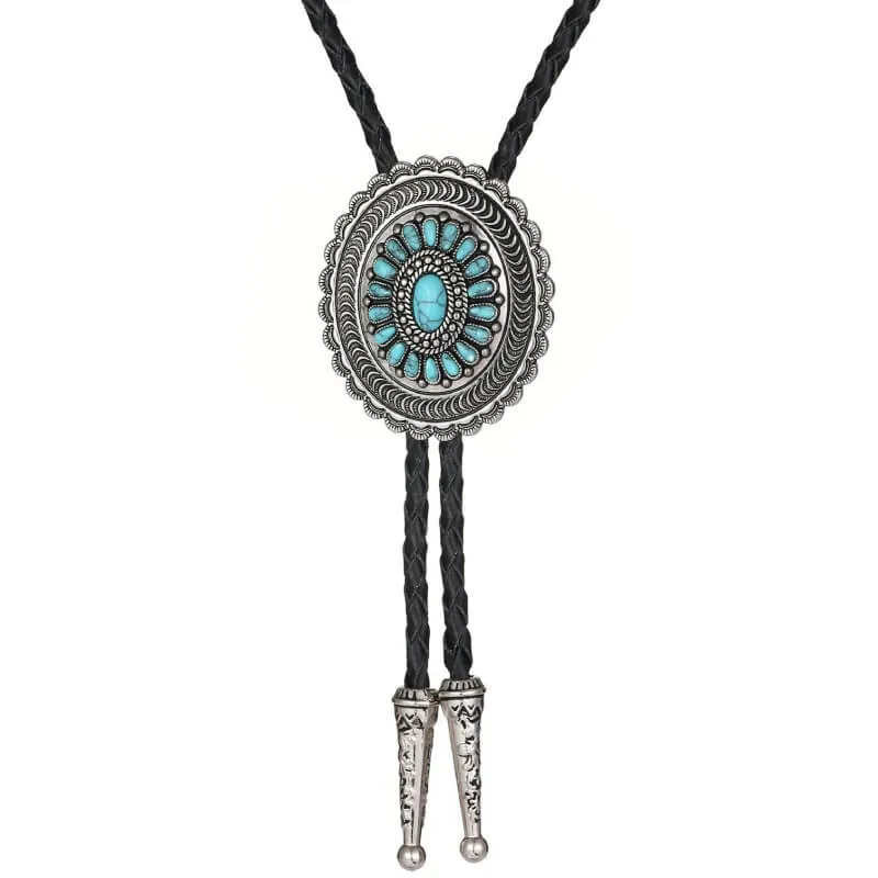 Turquoise Cowboy Tie made by Western Cowboy