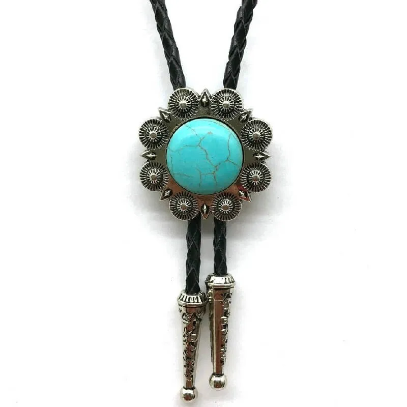 Vintage Turquoise Bolo Tie sold by Western Cowboy product image thumbnail 2