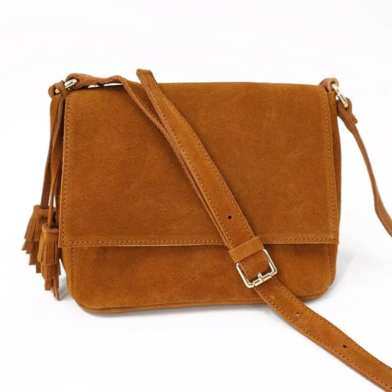 Suede Crossbody Purse made by Western Cowboy