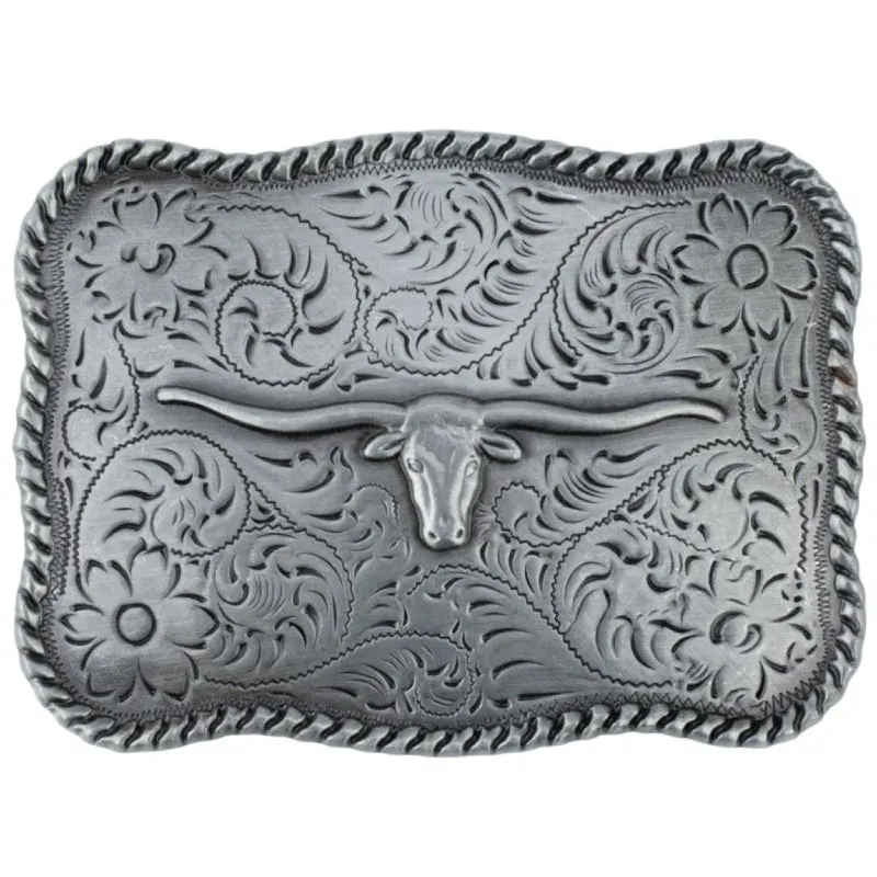 Silver Cowboy Belt Buckle sold by Western Cowboy