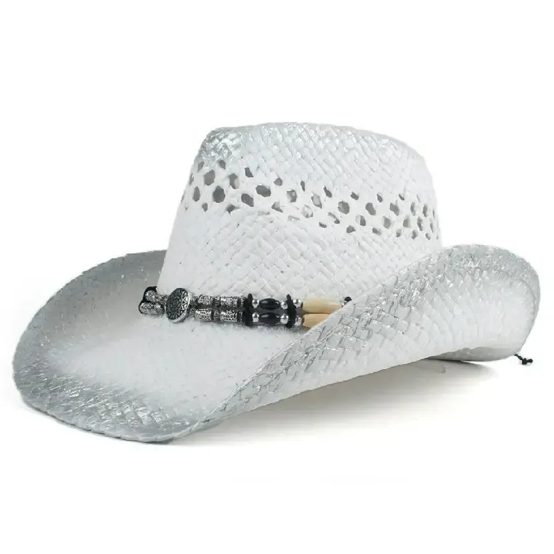 Women's Straw Cowboy Hat made by Western Cowboy