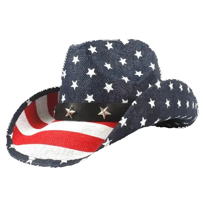 USA Flag Cowboy Hat made by Western Cowboy