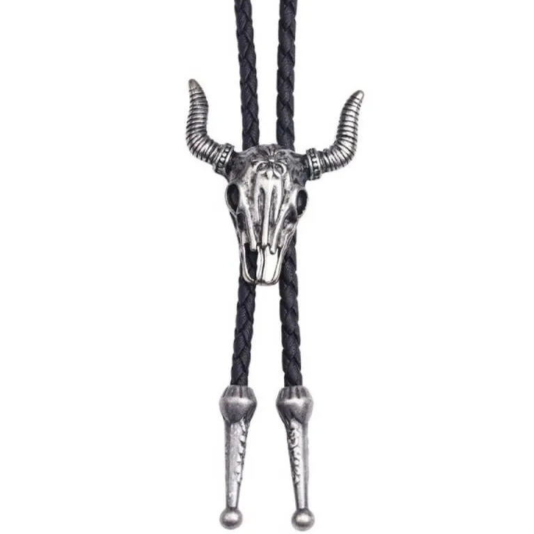 Cow Skull Bolo Tie sold by Western Cowboy product image thumbnail 3
