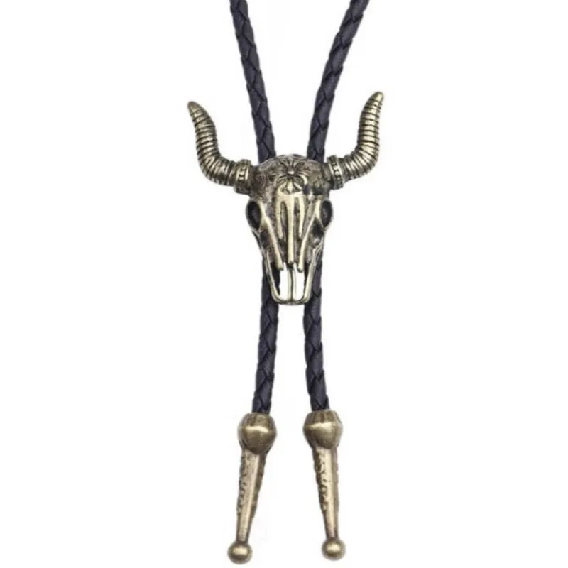 Cow Skull Bolo Tie made by Western Cowboy