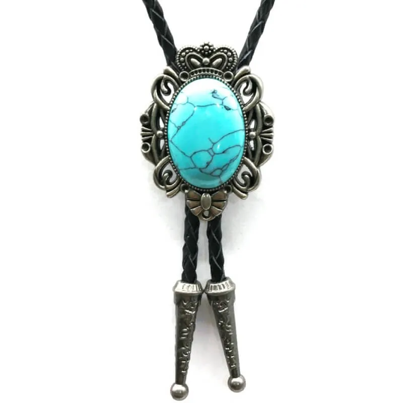 Turquoise Bolo Tie made by Western Cowboy