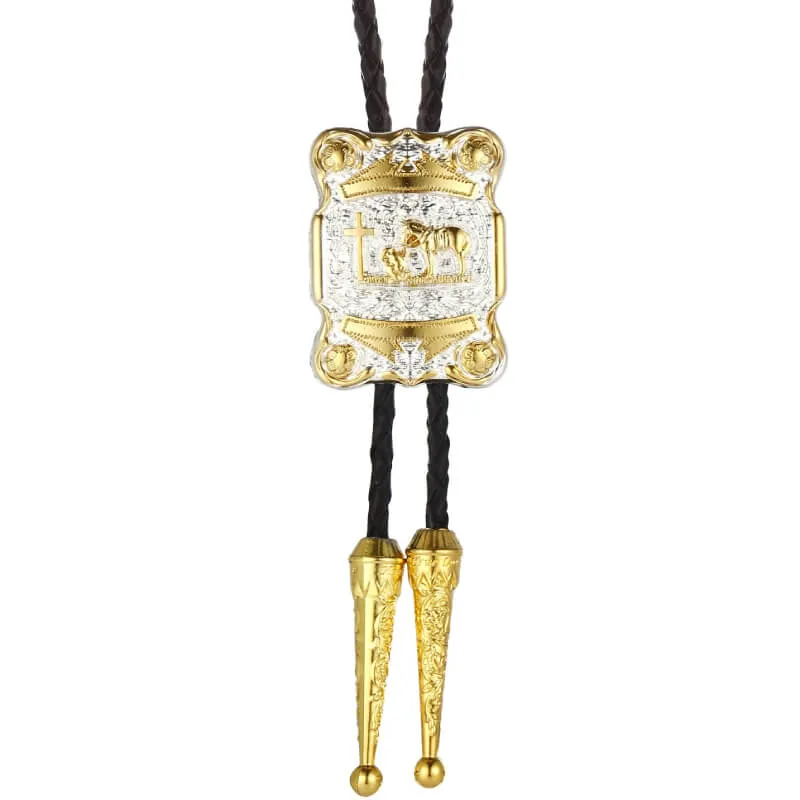 Cowboy Bolo Tie Necklace made by Western Cowboy