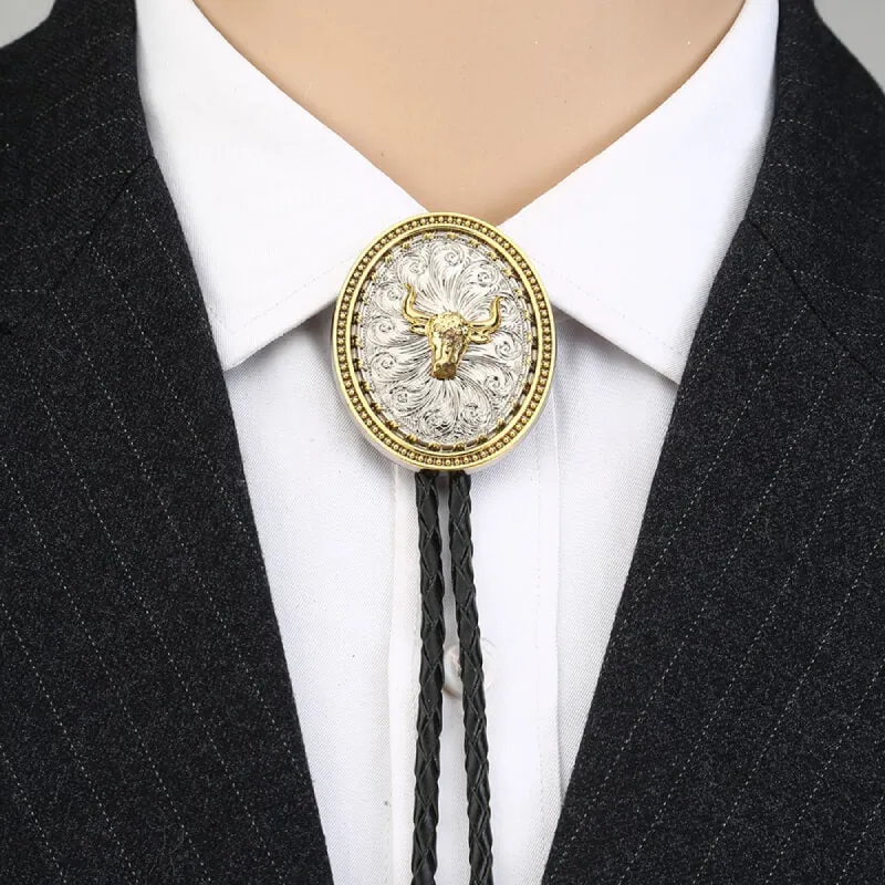 Bull Bolo Tie made by Western Cowboy