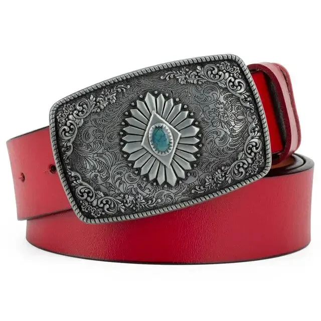 Red Cowboy Belt sold by Western Cowboy product image thumbnail 2