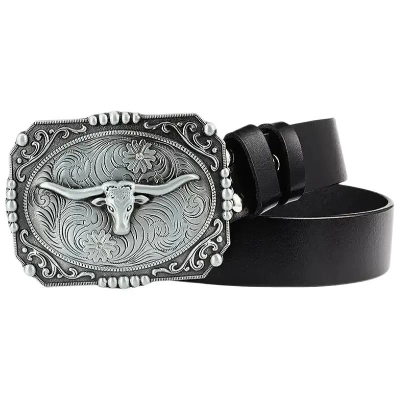 Silver Cowboy Belt made by Western Cowboy