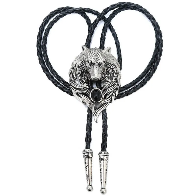 Wolf Bolo Tie sold by Western Cowboy product image thumbnail 2