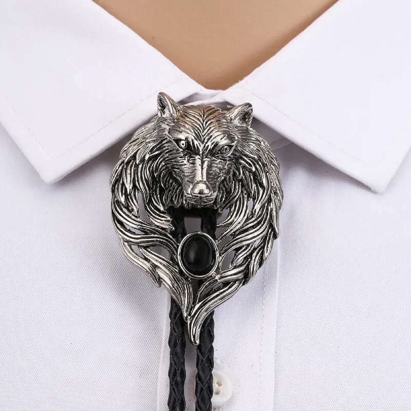 Wolf Bolo Tie sold by Western Cowboy