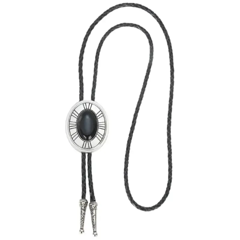Black Bolo Tie Necklace sold by Western Cowboy product image thumbnail 2