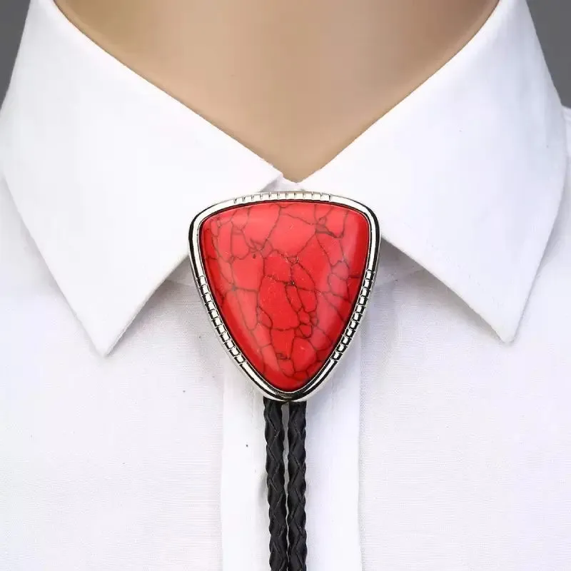 Red Bolo Tie made by Western Cowboy