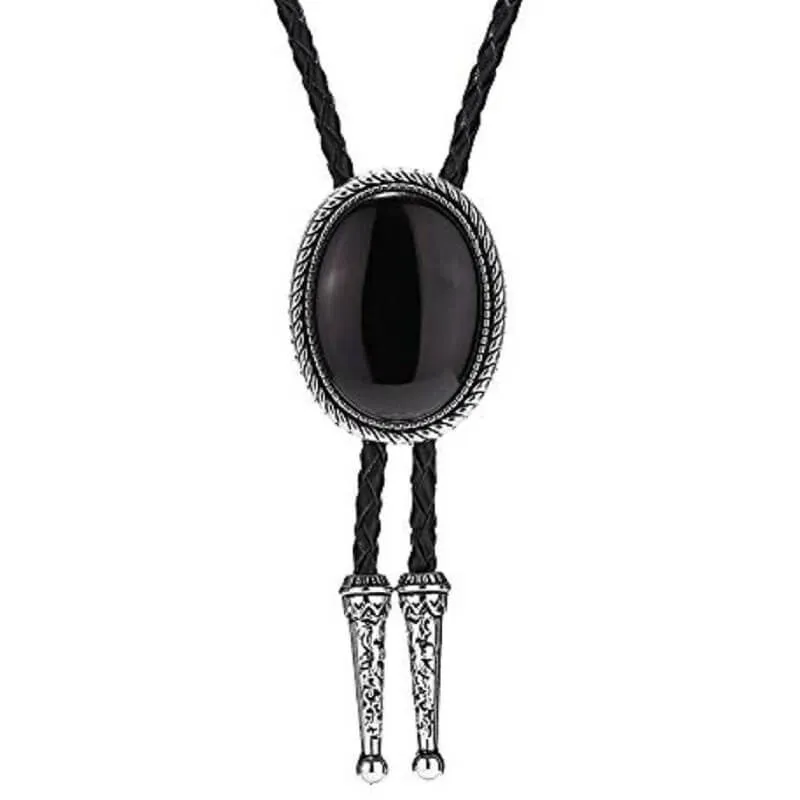Black Bolo Tie sold by Western Cowboy product image thumbnail 2