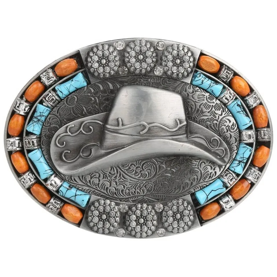Cowboy Hat Belt Buckle sold by Western Cowboy