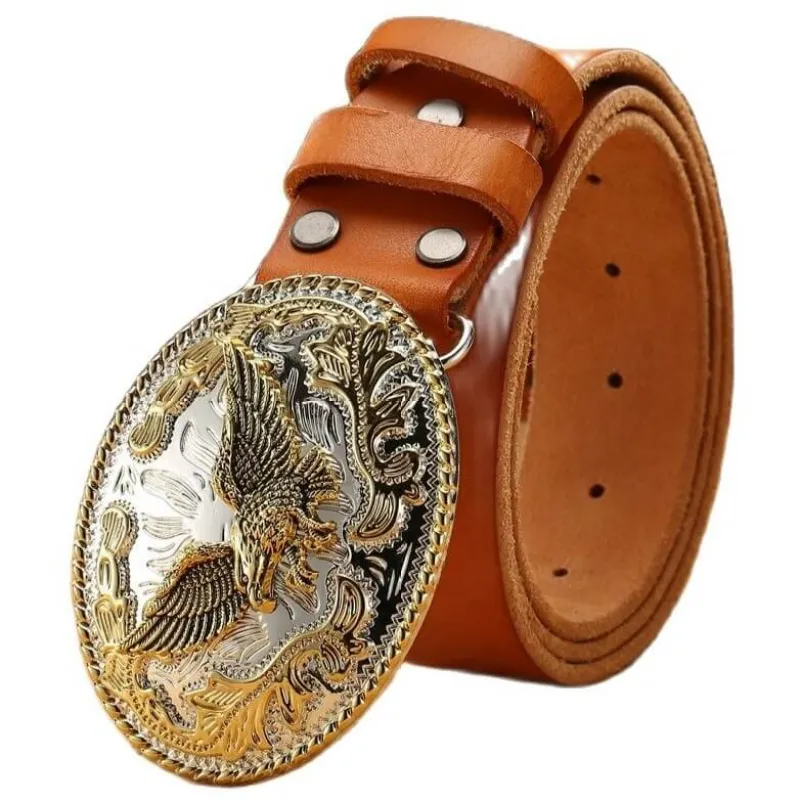 Western Style Leather Belt made by Western Cowboy