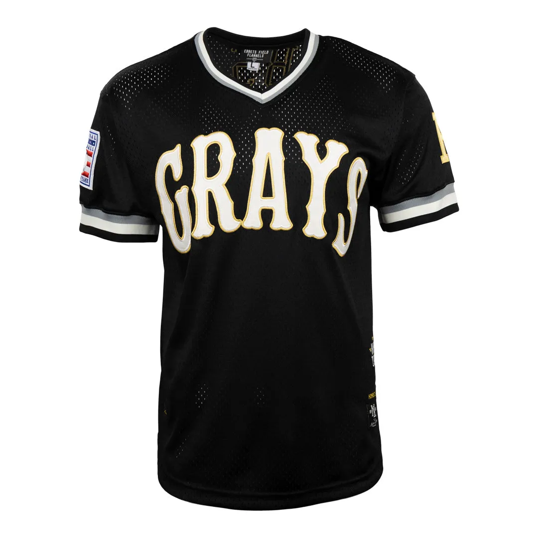 Commemorative Josh Gibson Homestead Grays Vintage Inspired NL Replica V-Neck Mesh Jersey sold by Ebbets Field Flannels